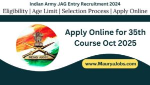 Indian Army JAG Entry Recruitment 2024
