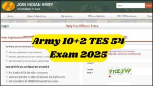 Indian Army 10+2 TES 54 Exam 2025