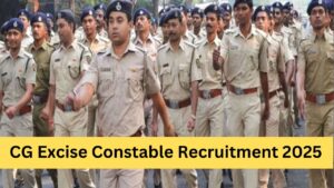 CG Excise Constable Recruitment 2025