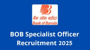 BOB Specialist Officer Online Form 2025